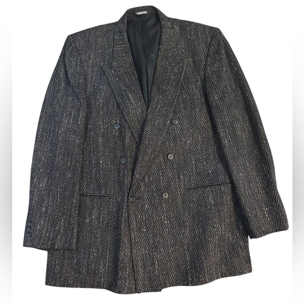 Men’s Northern Mariana Black/White Sport Coat Blazer by Antonio Parilla -44L